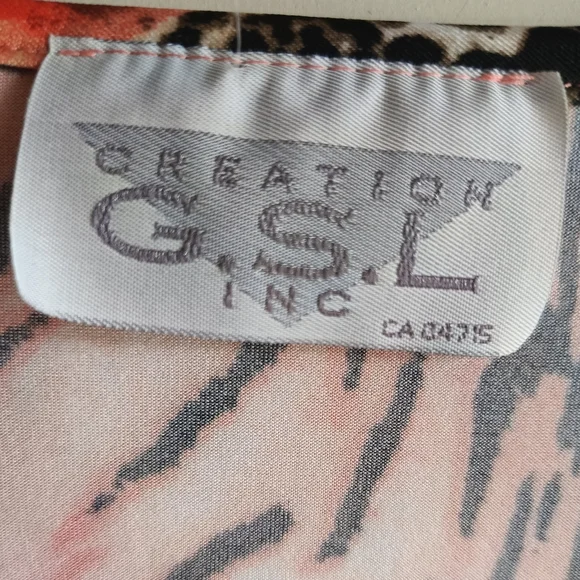 L🌞Elegant Animal Print Midi Faux Wrap Dress - Multicolor - Picture 7 of 8